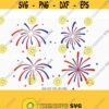 Fireworks svg usa svg Fourth of July SVG 4th of July Svg Patriotic SVG America Svg Cricut Silhouette Cut File svg dxf eps Design 465