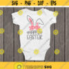 First Easter svg Happy Easter svg Baby Shirt Design svg Bunny with Bow svg Easter Girl svg Easter svg dxf png Cricut Silhouette Design 517.jpg