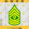 First Sergeant Army Rank SVG png ai eps dxf files for Auto Decals Vinyl Decals Printing T shirts CNC Cricut other cut projects Design 342