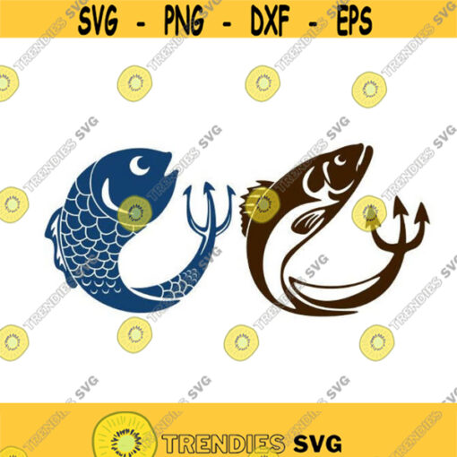 Fish Cuttable Design SVG PNG DXF eps Designs Cameo File Silhouette Design 1409