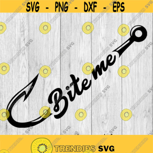 Fishing Bite Me SVG png ai eps dxf files for Auto and Vinyl Decals Printing T shirts CNC Cricut other cut projects Design 231