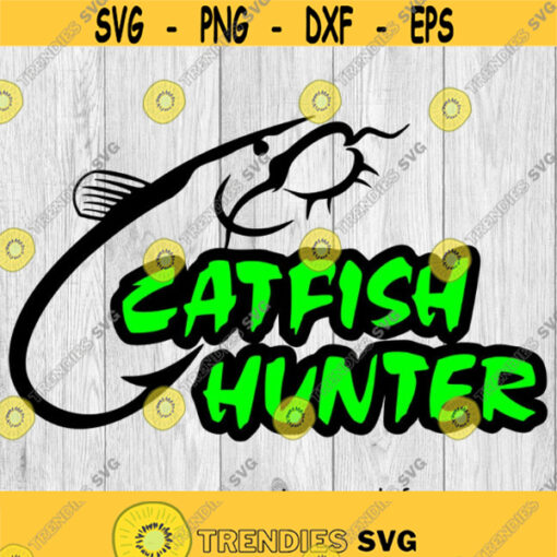 Fishing Catfish Hunter svg png ai eps dxf DIGITAL FILES for Cricut CNC and other cut or print projects Design 146