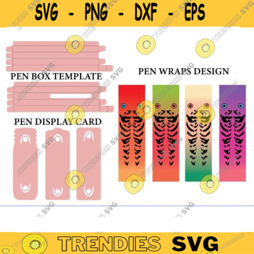 Fishing Lure glitter pen wraps svg fishing pen wraps window glitter pen BOX TEMPLATE Glitter Pen patterns svgPackaging display card svg copy