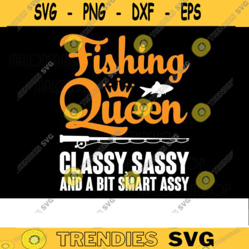 Fishing SVG Fishing Queen fishing svg fish svg fisherman svg fishing png for fish lovers Design 108 copy