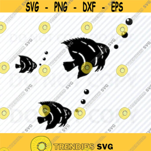 Fishing Swimming Svg file for cricut Image Goldfish Silhouette Fish Clipart Fishbowl Png EpsDxf Clip Art Swimming fish vector Design 228