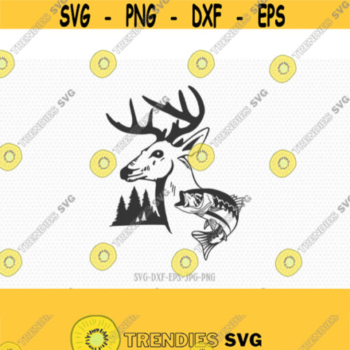 Fishing hunting svg Bass svg hunting svg Fishing Clipart Fish lover svg Cricut Silhouette Cut File svg dxf Design 310