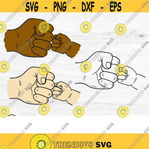 Fist Bump Bundle SVG Father And Son SVG Papa and Grandson svg Cut File Silhouette Cut File Cameo Cut File Daddy Svg Son Svg