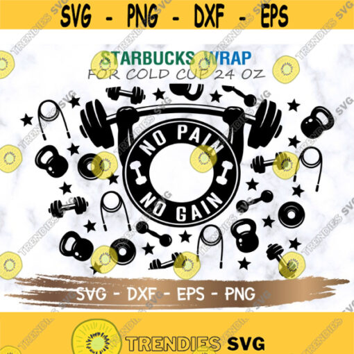 Fitness Starbuck Cold Cup SVG Fitness SVG Gym svg Workout svg DIY Venti for Cricut 24oz venti cold cup Instant Download Design 87