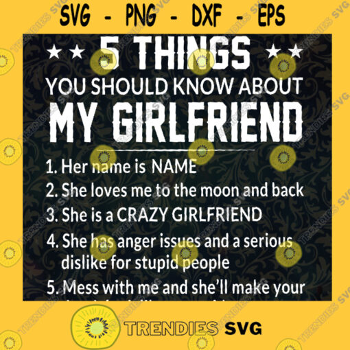 Five Things Five Things Svg My GirlFriends My Grandma Svg You should Know About Crazy Grandma Crazy Grandma Svg