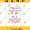 Five and Fabulous Cuttable Designs in SVG DXF PNG Ai Pdf Eps Design 40