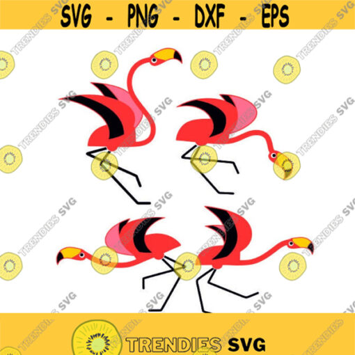 Flamingo Bird cuttable Design SVG PNG DXF eps Designs Cameo File Silhouette Design 791