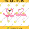 Flamingo Heart Bird Love Valentines Day Love Cuttable Design SVG PNG DXF eps Designs Cameo File Silhouette Design 771