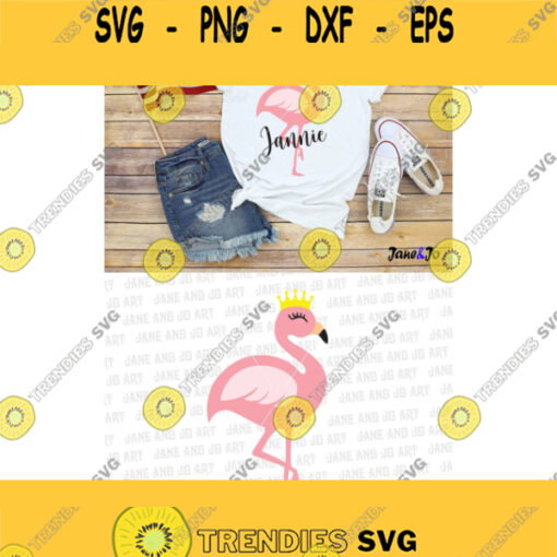 Flamingo SVG Flamingo Clipart Pink Flamingo Vector Cute Summer SVG Dxf Png EPS Pdf Jpg files circut cut files Flamingo monogram frame