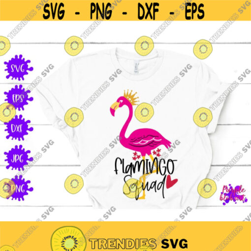 Flamingo Squad SVG Flamingo Party Bachelorette Party Shirt Bride Squad Flamingo Lovers Flamingo Quote Beach Bachelorette Pink Flamingo SVG Design 307