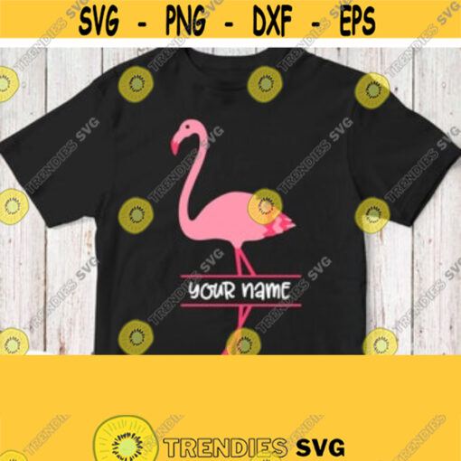 Flamingo Svg Dxf Png Jpg Eps Pdf File Flamingo Monogram Svg Cricut Silhouette Design Cuttable Printable Image Iron on Vinyl Clip art Design 110