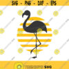 Flamingo svg png dxf Cutting files Cricut Funny Cute svg designs print for t shirt silhouette svg summer sun sunset Design 192