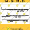 Flatbed trailer SVG Trucker Svg Truck Driver SVG Flatbed trailer Silhouette Trailer park svg flatbed semi truck SVG Hauling svgCame