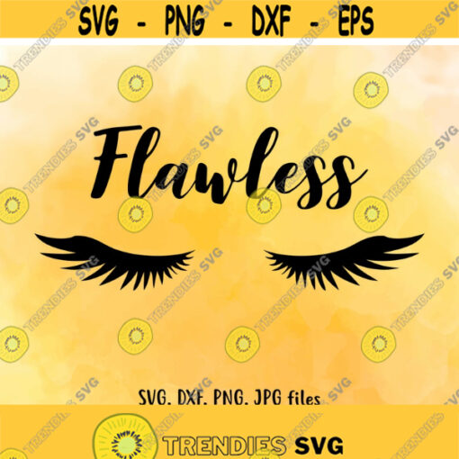 Flawless SVG Makeup Jar SVG Makeup Decal Makeup Glass SVG SVGs Cricut Silhouette cut files svg dxf png jpg Design 919