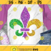 Fleur de Lis Svg Mardi Gras Svg Dxf Eps Png Glitter Mardi Gras Louisiana Svg Clipart Womens Shirt Design Silhouette Cricut Cut Files Design 444 .jpg
