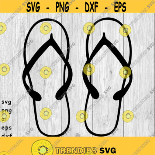 Flip Flops Sandals svg png ai eps dxf DIGITAL FILES for Cricut CNC and other cut or print projects Design 182