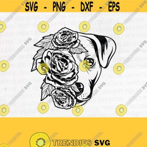 Floral Beagle Svg Animal Dog Clipart Beagle Dog Svg Dog Illustration Cutting FilesDesign 517