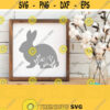 Floral Bunny Svg Bunny Silhouette Svg Spring Svg Floral Rabbit Svg Easter Bunny Svg Easter Svg Farmhouse Svg Bunny Clipart Bunny Png Design 294