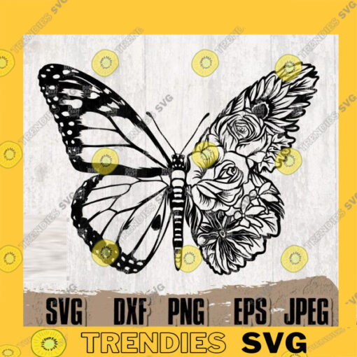 Floral Butterfly 2 Digital Downloads Floral Butterfly Svg Butterfly Svg Floral Animal svg Butterfly Png Floral Butterfly Cut Files copy