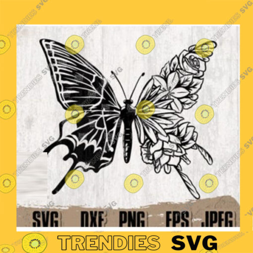 Floral Butterfly Digital Downloads Floral Butterfly Svg Butterfly Svg Floral Animal svg Butterfly Png Floral Butterfly Cut Files copy