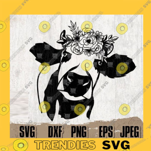 Floral Cow svg Floral Animal svg Farm Animal svg Cow Clipart Cow Cutfile Cow Cutting File Floral Animal svg Floral Cow png Cow png copy