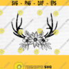 Floral Deer Antlers Svg File Deer Antlers Flowers Svg Antler Svg File Antler Cut File Floral Deer Antlers Clipart Boho Svg FileDesign 178