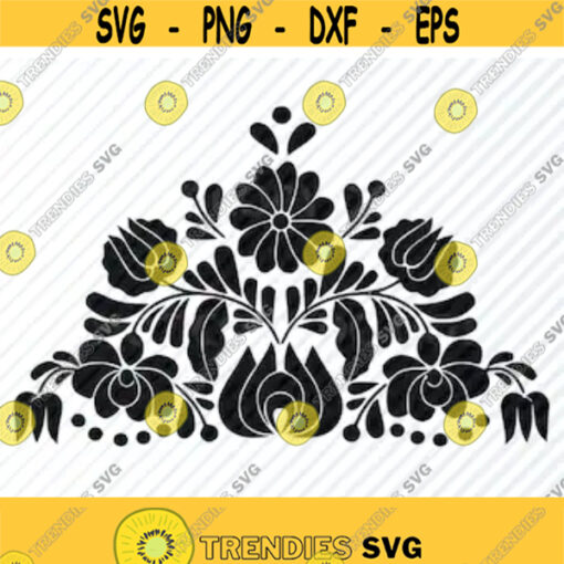 Floral Ornament SVG Files Clipart Decorative flower Clip Art Vector Images Cutting Files SVG Image For Cricut Victorian Eps Png Dxf Design 276