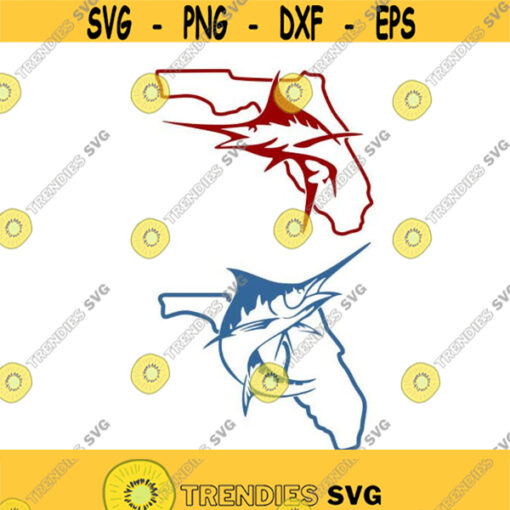 Florida Marlin Sail fish Cuttable Design SVG PNG DXF eps Designs Cameo File Silhouette Design 823