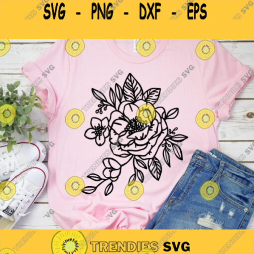 Flower SVG Rose Svg Flowers Svg Floral Svg Cricut svg Svg Svg Files for Cricut Sublimation Designs Downloads