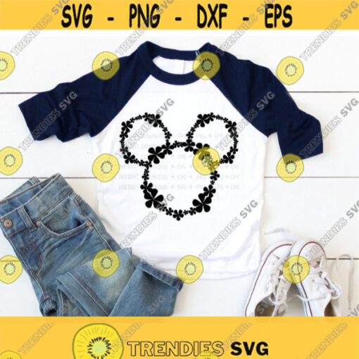 Flower and Garden Mickey SVG Flower and Garden Mouse Disney SVG File Mickey Ears Svg Disney shirt svg for cricut and silhouette Design 359