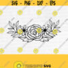 Flowers Svg File Flowers Cut File Floral Svg Flower Border Svg File Floral Border Cut File Flowers Clip ArtDesign 579