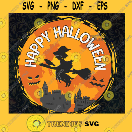 Flying Lessons Witch SVG Broomstick Bats Witches October 31st Clipart Stencil Halloween Bag Print Cut File Silhouette dxf png jpg