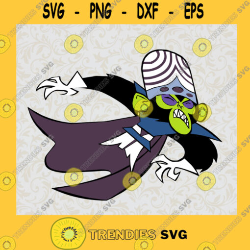 Flying Mojo Jojo Powerpuff Girl Enemies Villains SVG Digital Files Cut Files For Cricut Instant Download Vector Download Print Files