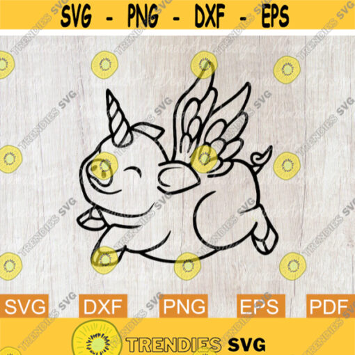 Flying Pig Svg Pig Svg Pig Bandana Svg Wings Svg Cute Pig Svg Farm Animal Svg Unicorn Svg When Pigs Fly Svg Svg files for Cricut Design 58.jpg