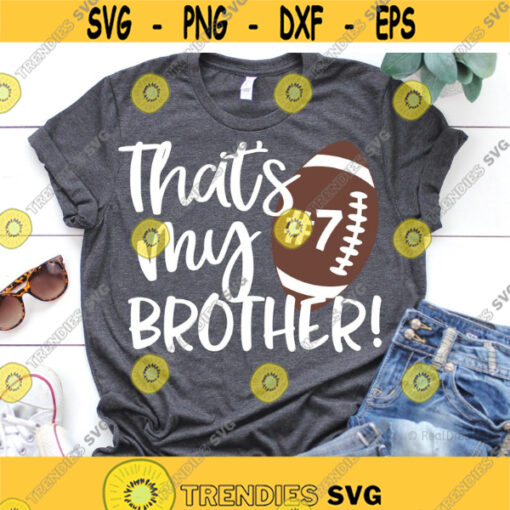 Football Brother Svg Football Svg Little Brother Biggest Fan Kids Football Game Day Shirt Football Seams Svg File for Cricut Png