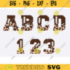 Football Font SVG png half leopard football font letters alphabet and numbers svg png Stitched Letters and Numbers Gridiron Alphabet SVG copy
