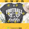 Football Mom Svg Leopard Heart Svg Cheetah Print Svg Files for Cricut Cut Football Mom Shirt SvgPngEpsDxfPdf Vector Sports Clipart Design 1224