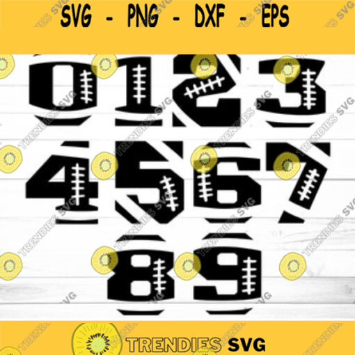 Football Player Numbers Svg Bundle Football Svg NFL Svg Football PNG T shirt designs Football Numbers Svg Svg Cutting Files for Cricut