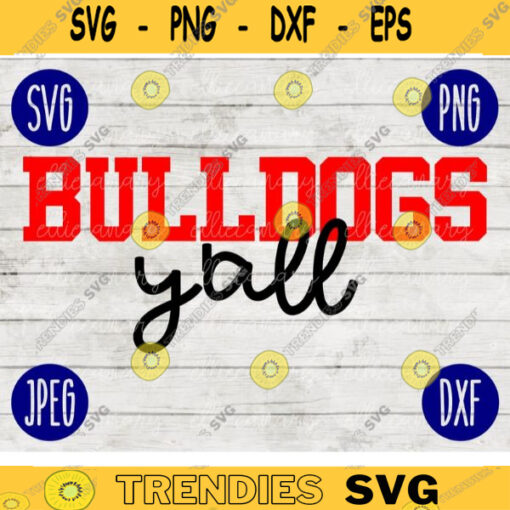 Football SVG Bulldogs Yall yall Sport Team svg png jpeg dxf Commercial Use Vinyl Cut File Mom Life Parent Dad Fall School Spirit Pride 1931