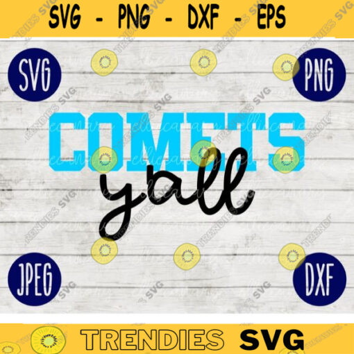 Football SVG Comets Yall Game Day Sport Team svg png jpeg dxf Commercial Use Vinyl Cut File Mom Life Parent Dad Fall School Spirit Pride 1979