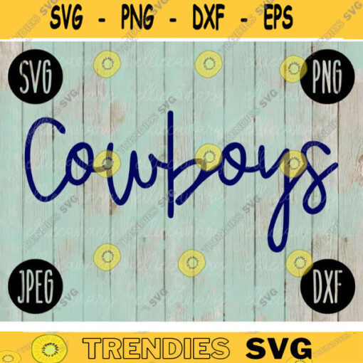 Football SVG Cowboys Game Day Sport Team svg png jpeg dxf Commercial Use Vinyl Cut File Mom Life Parent Dad Fall School Spirit Pride 1942