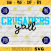 Football SVG Crusaders Yall Game Day Sport Team svg png jpeg dxf Commercial Use Vinyl Cut File Mom Life Parent Dad Fall School Spirit Pride 1978