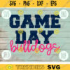 Football SVG Game Day Bulldogs Sport Team svg png jpeg dxf Commercial Use Vinyl Cut File Mom Life Parent Dad Fall School Spirit Pride 1371
