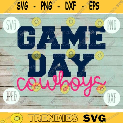 Football SVG Game Day Cowboys Sport Team svg png jpeg dxf Commercial Use Vinyl Cut File Mom Life Parent Dad Fall School Spirit Pride 115