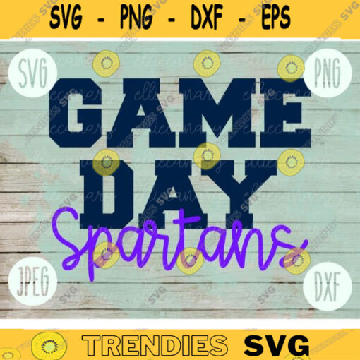 Football SVG Game Day Spartans Sport Team svg png jpeg dxf Commercial Use Vinyl Cut File Mom Life Parent Dad Fall School Spirit Pride 1707