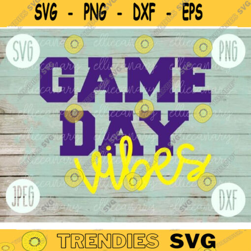 Football SVG Game Day Vibes Sport Team svg png jpeg dxf Commercial Use Vinyl Cut File Mom Life Parent Dad Fall School Spirit Pride 1986